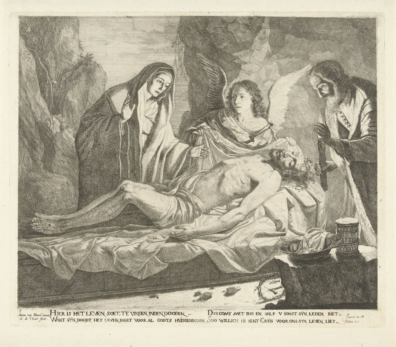 La mise au tombeau du Christ - Guillaume Duvivier