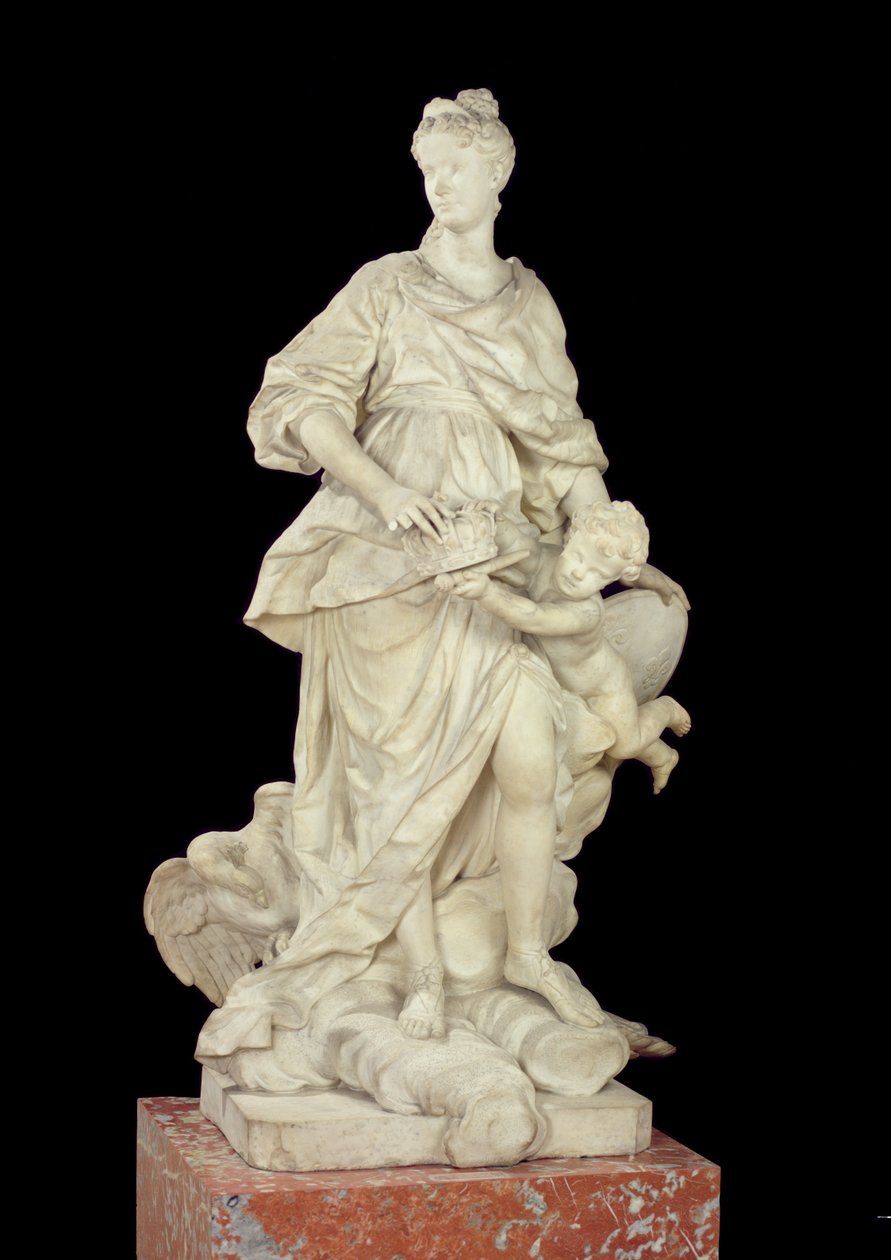 Marie Leszczynska (1703-68) en Junon, 1731 (marbre) - Guillaume I Coustou