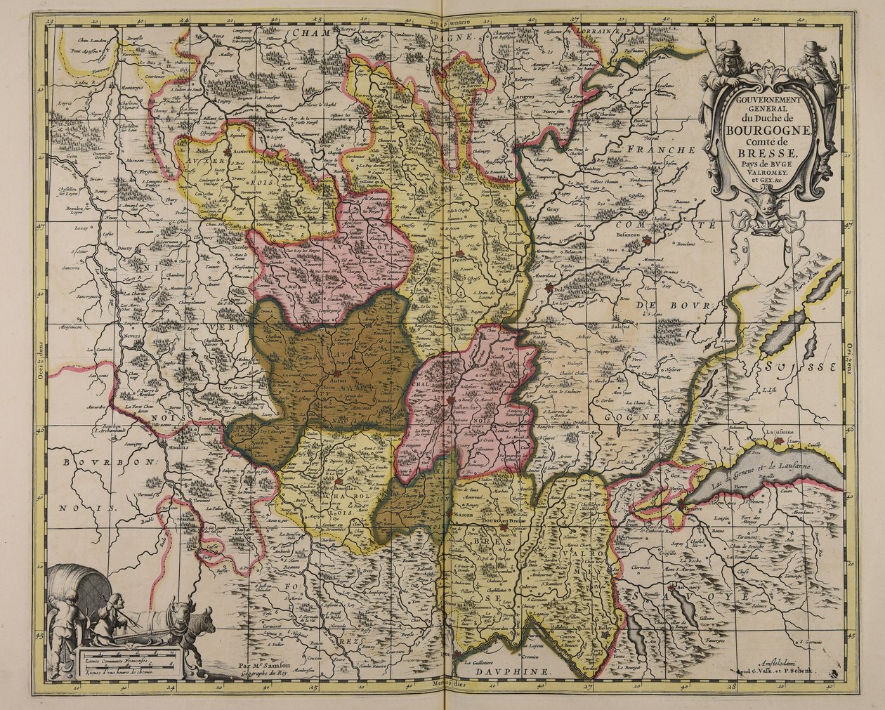 Gouvernement general du duché de Bourgogne comté de Bresse pays de Buge Valromey et Gex amp;c. - Guillaume Sanson