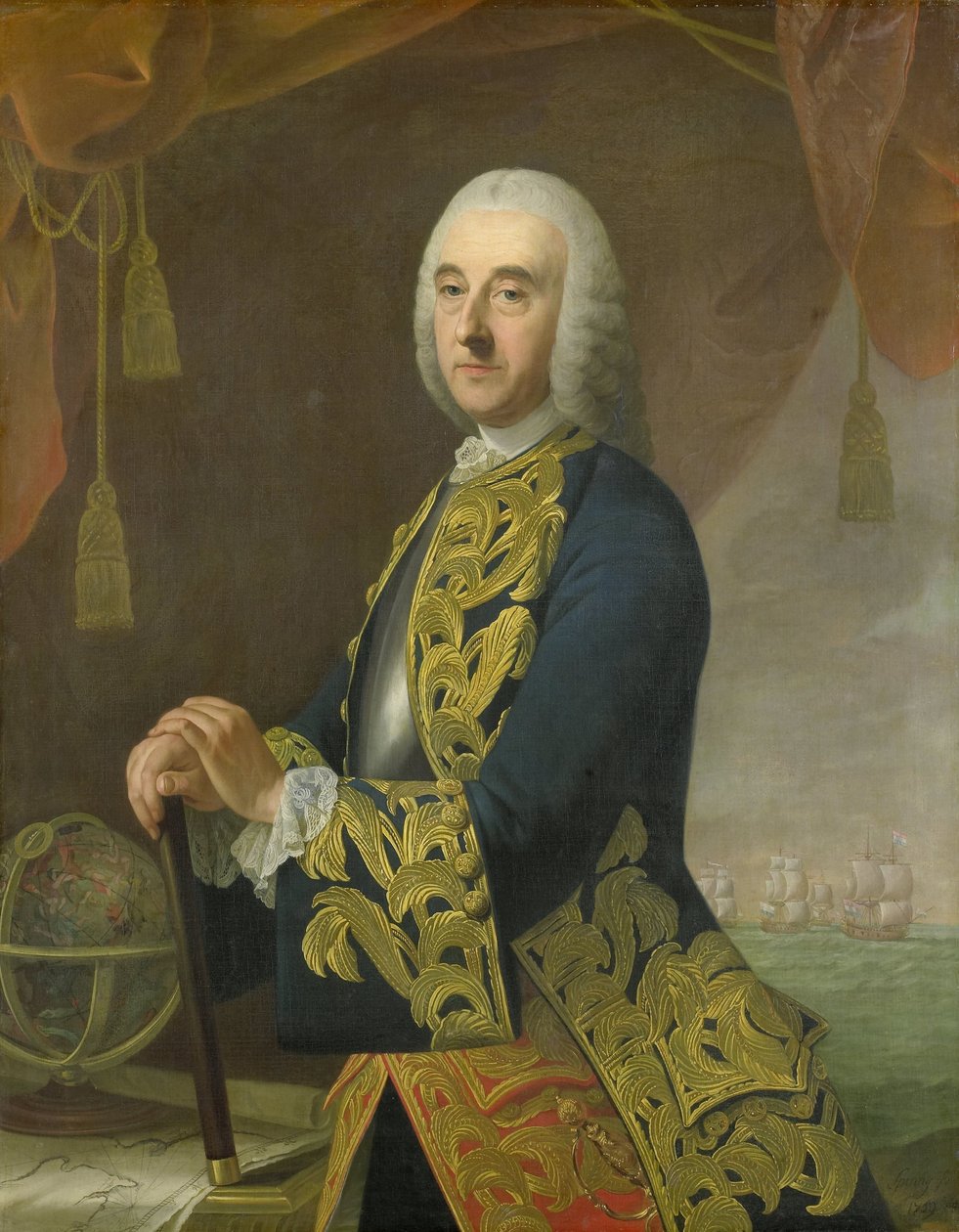 Portrait du vice-amiral Hendrik Lijnslager, fils de Harmen Lijnslager et Judith Allijn - Guillaume de Spinny