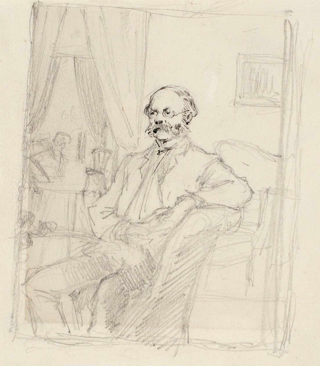 Le directeur C. A. Zitting, étude de portrait - Gunnar Berndtson
