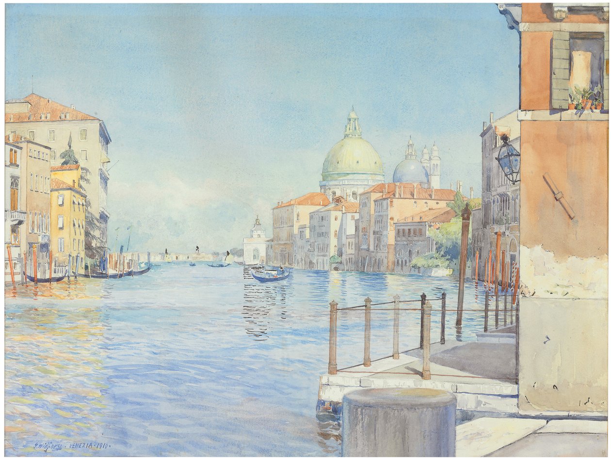 Le Grand Canal, Venise, avec la Santa Maria della Salute - Gunnar Widforss