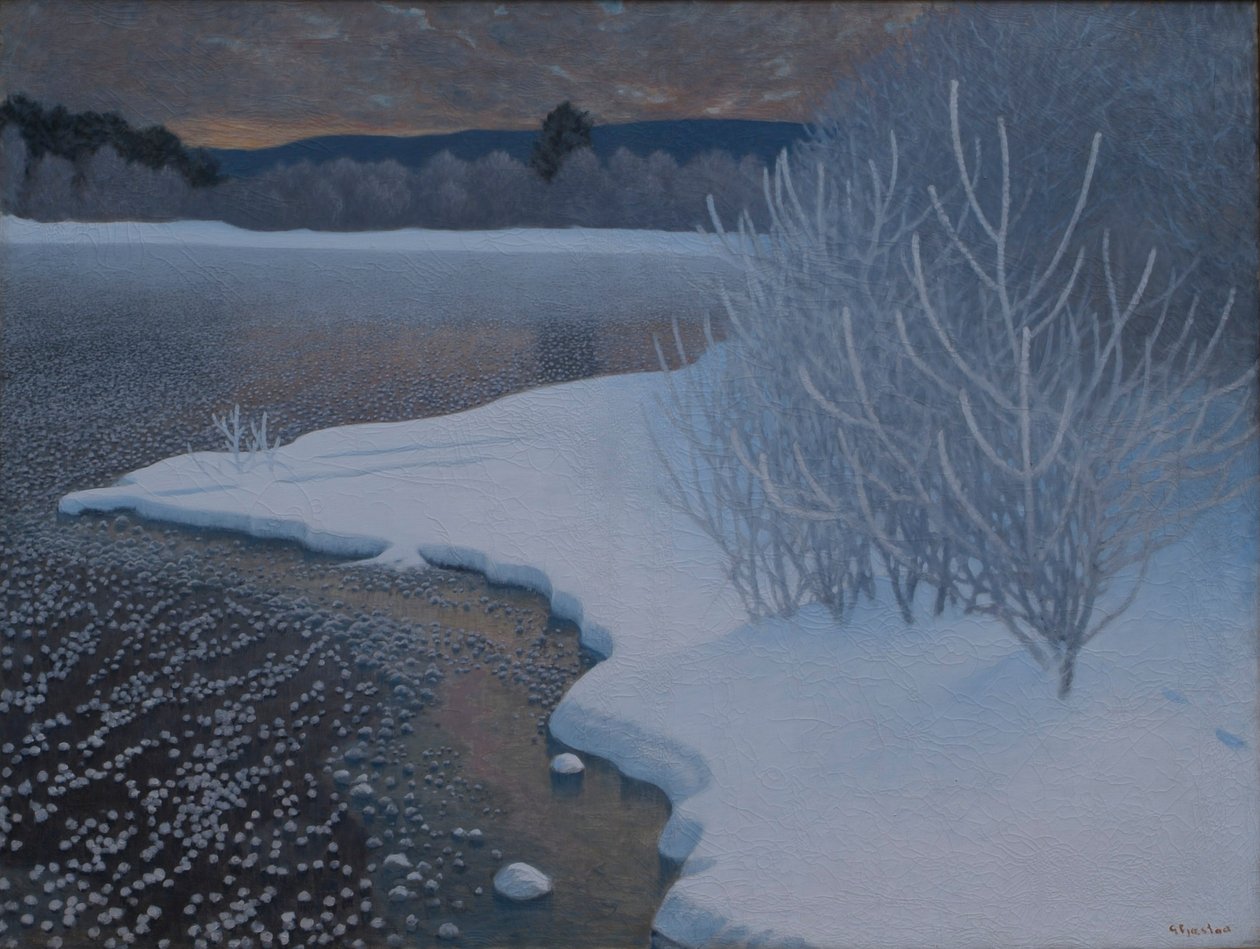 Givre sur glace - Gustaf Edolf Fjaestad