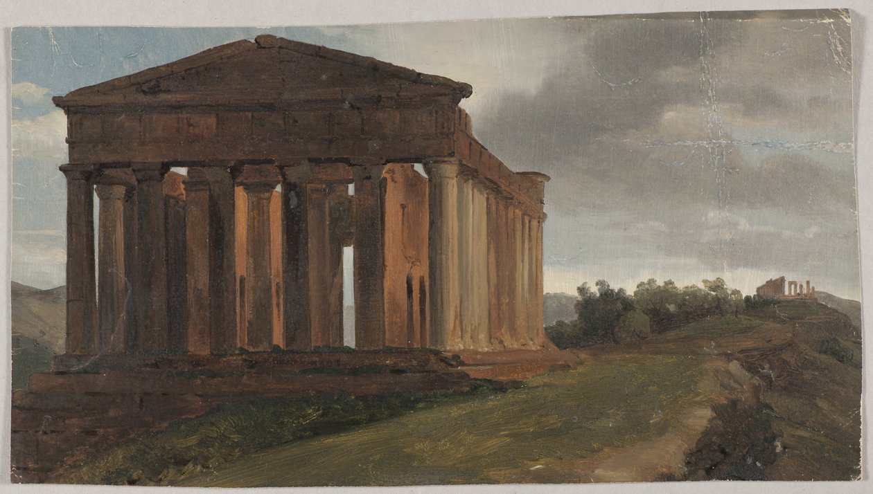 Un temple à Agrigente, Sicile - Gustaf Soderberg