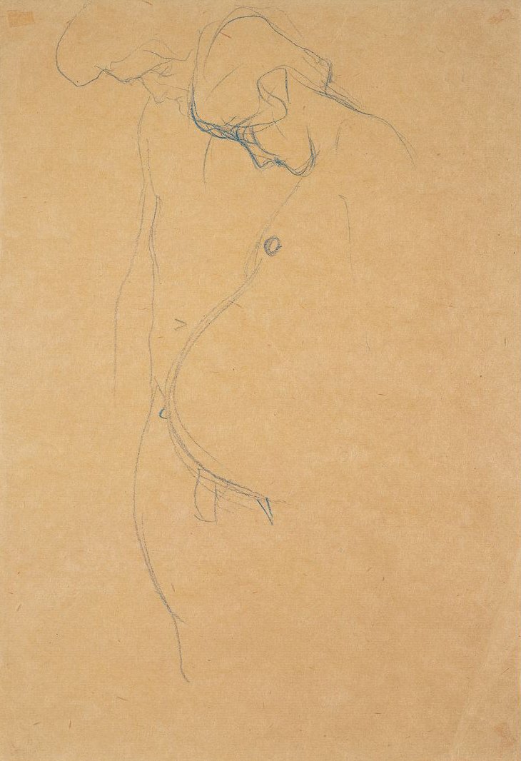 Femme enceinte avec homme - Gustav Klimt