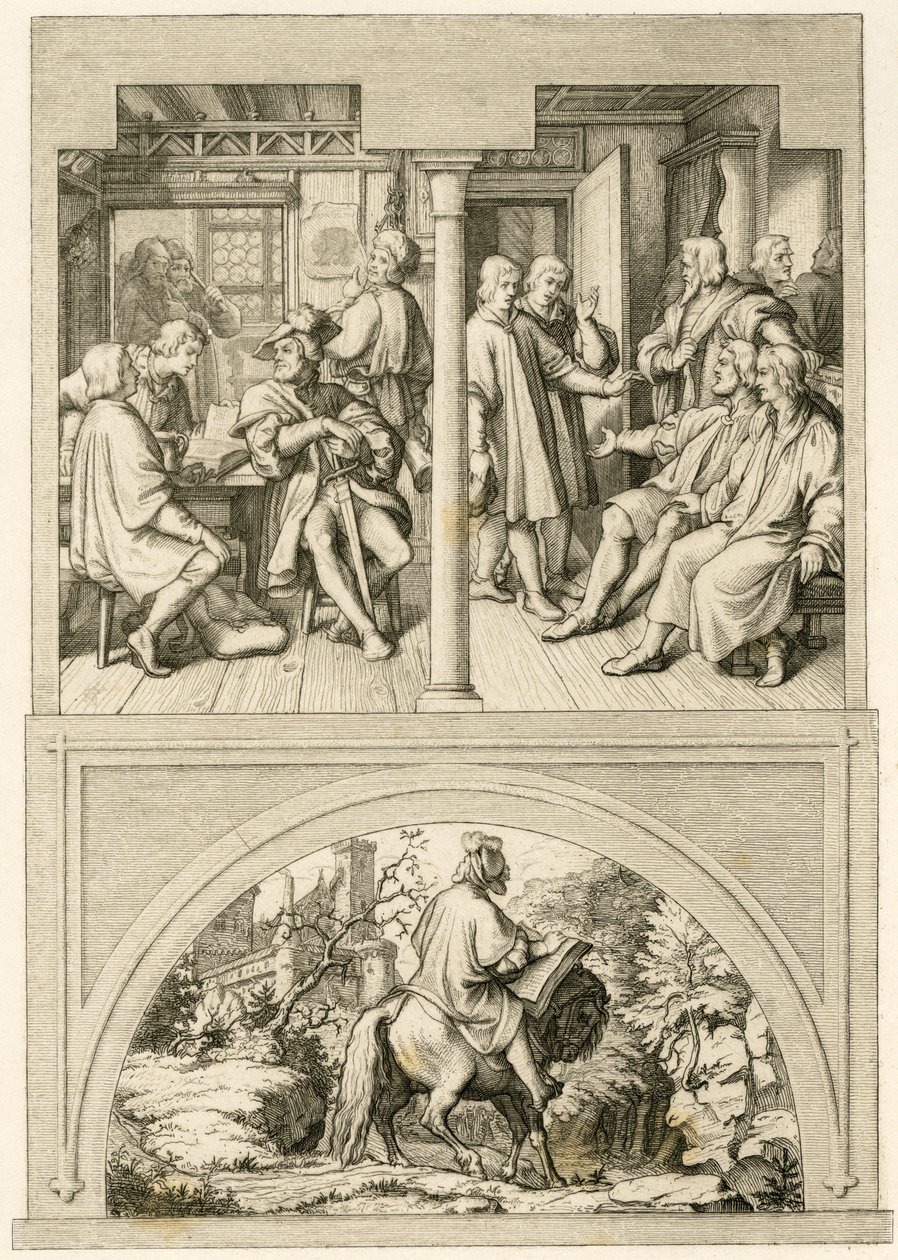 Plusieurs images de la vie de Martin Luther - Gustav Ferdinand Leopold Konig