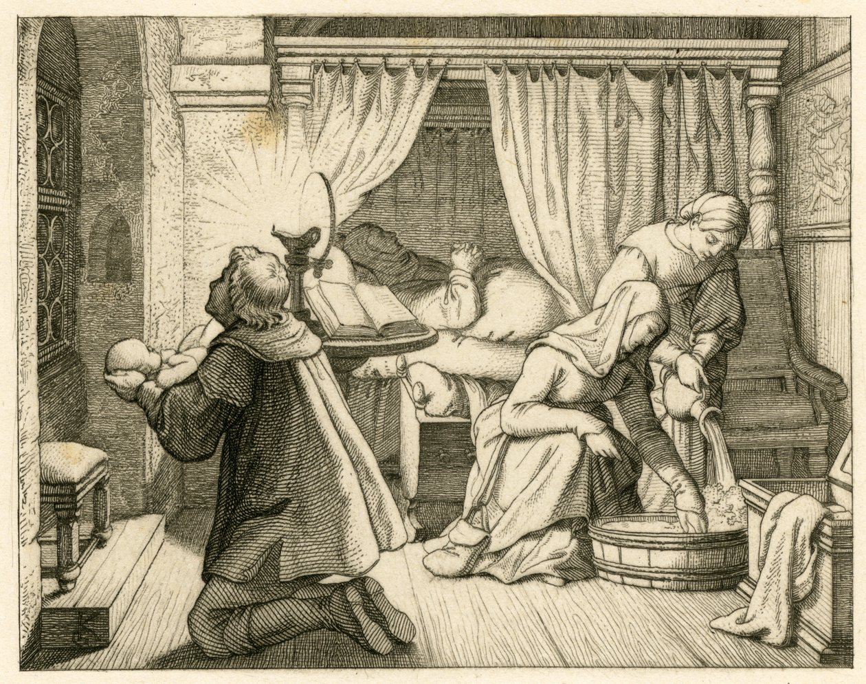 La naissance de Martin Luther - Gustav Ferdinand Leopold Konig