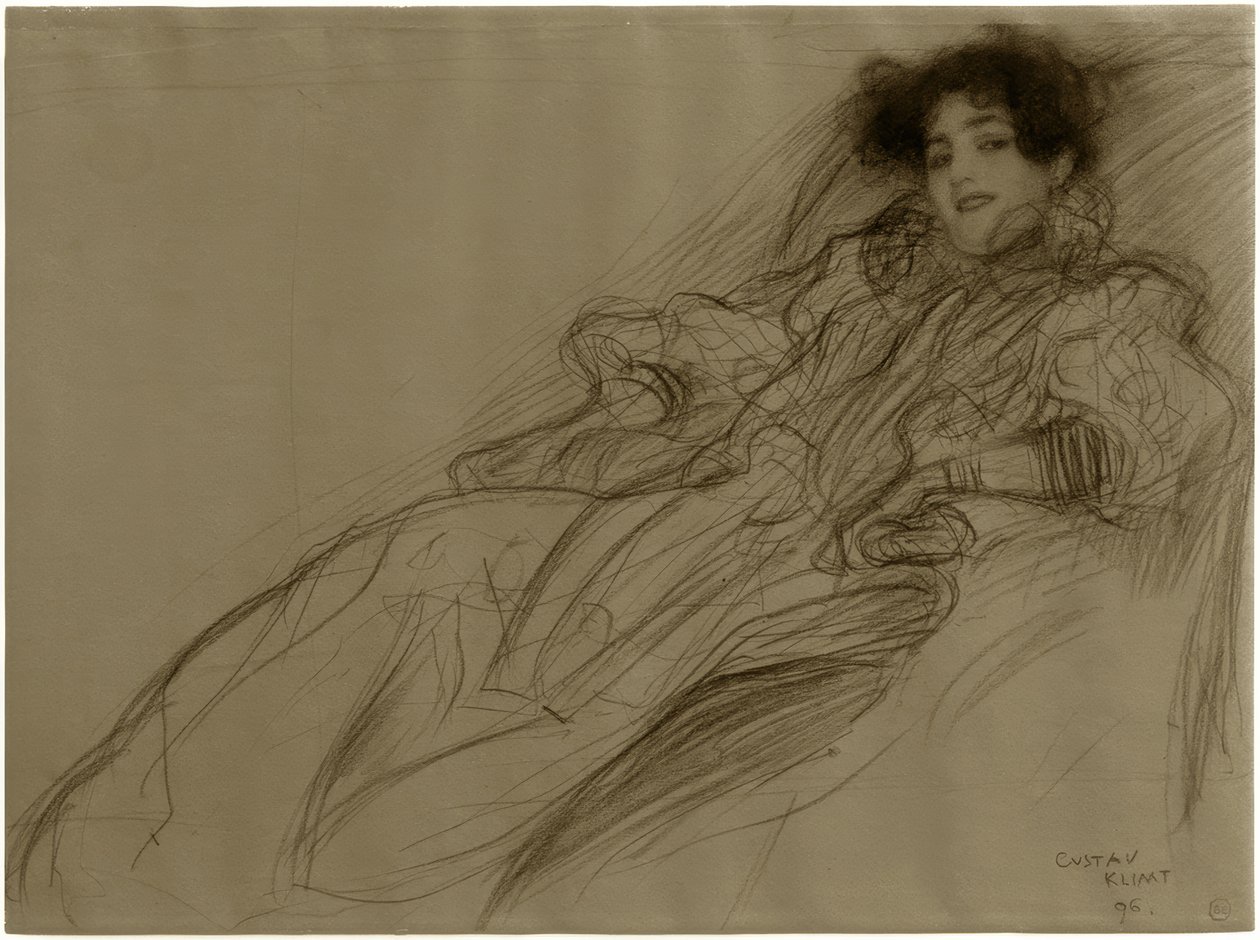 Jeune dame dans un fauteuil - Gustav Klimt