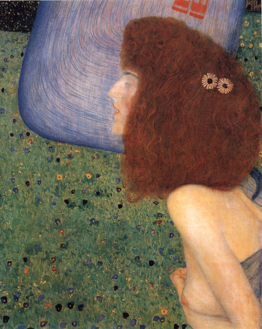 Klimt - Jeune fille au voile bleu, vers 1902-1903 - Gustav Klimt