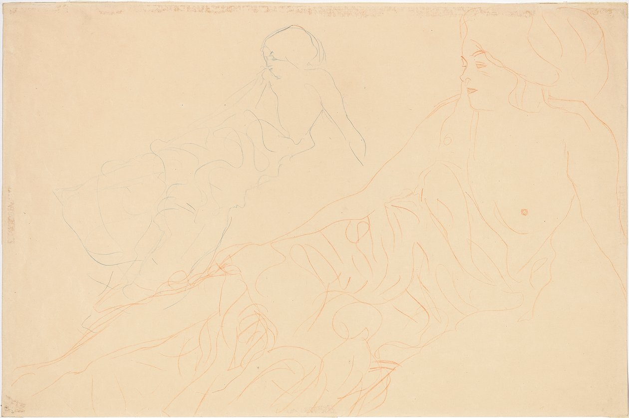Nus couchés, 1913 - Gustav Klimt