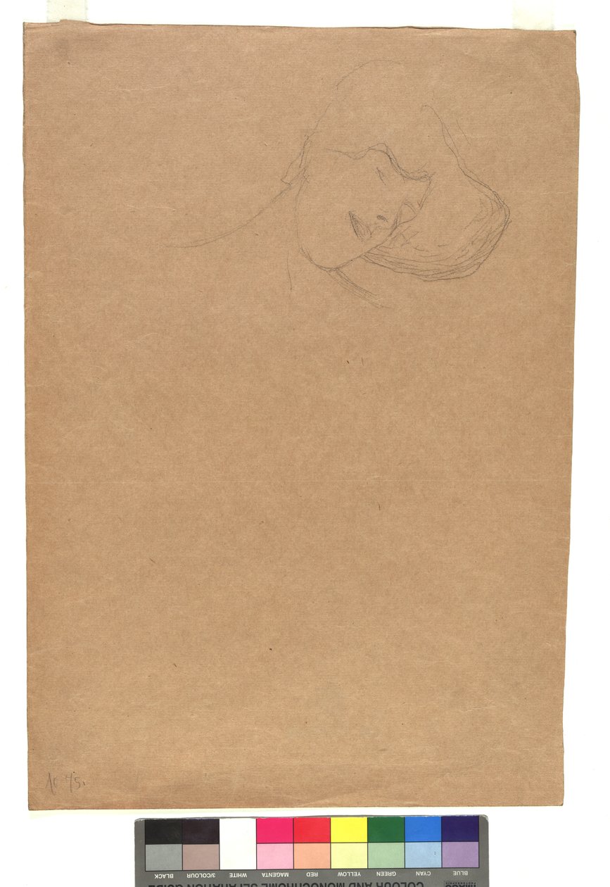 Studie eines weiblichen Kopfes - Gustav Klimt