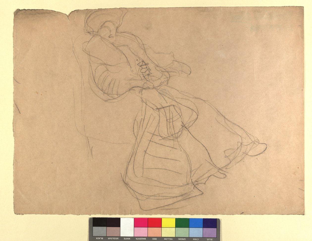 Studie zu einem Damenporträt - Gustav Klimt
