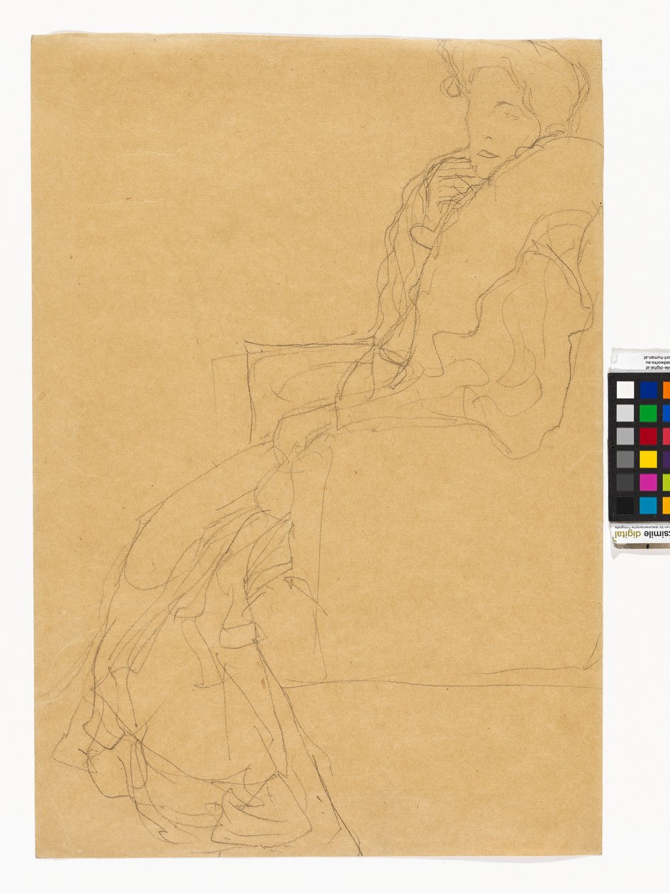 Studie zum Bildnis Fritza Riedler - Gustav Klimt