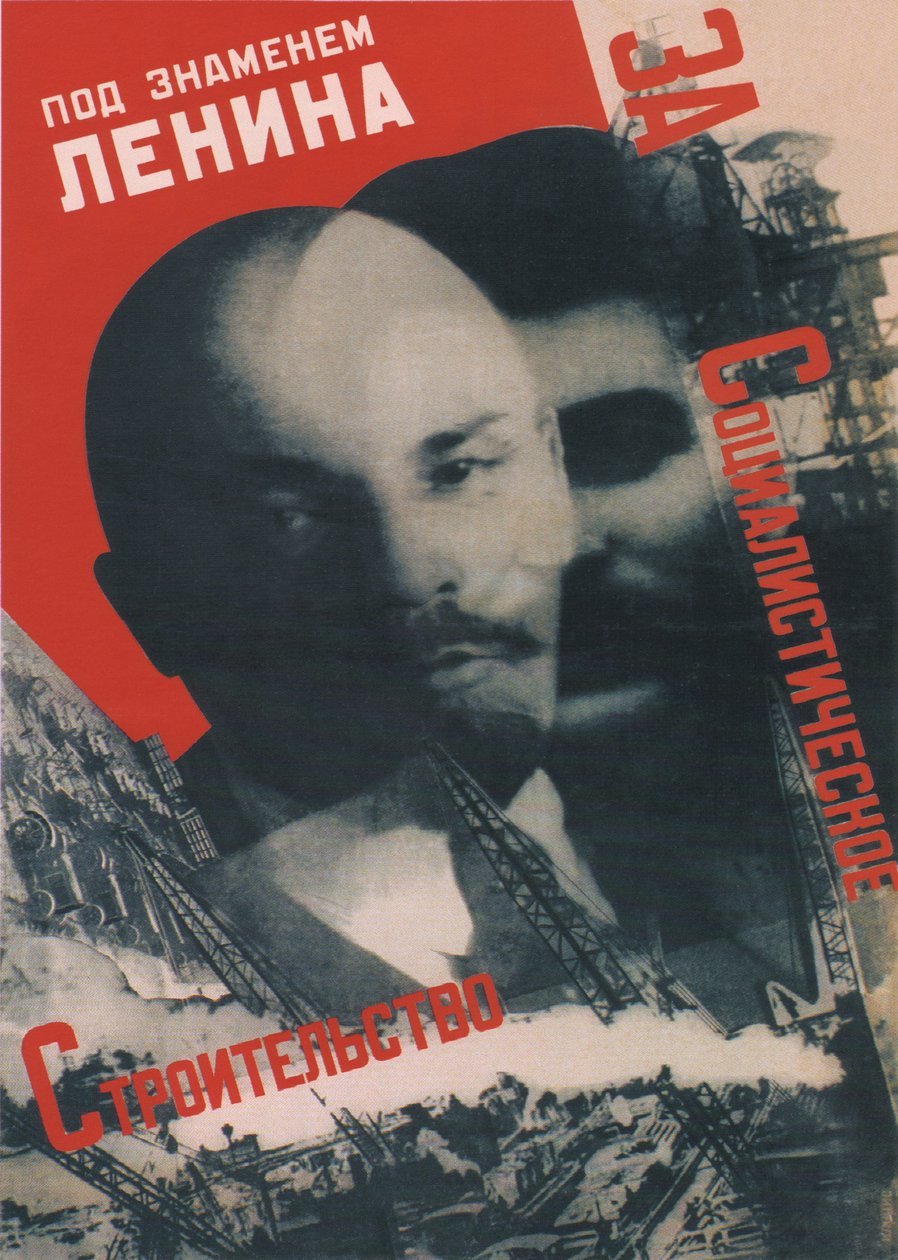 Sous la bannière de Lénine Affiche, 1931 - Gustav Klutsis