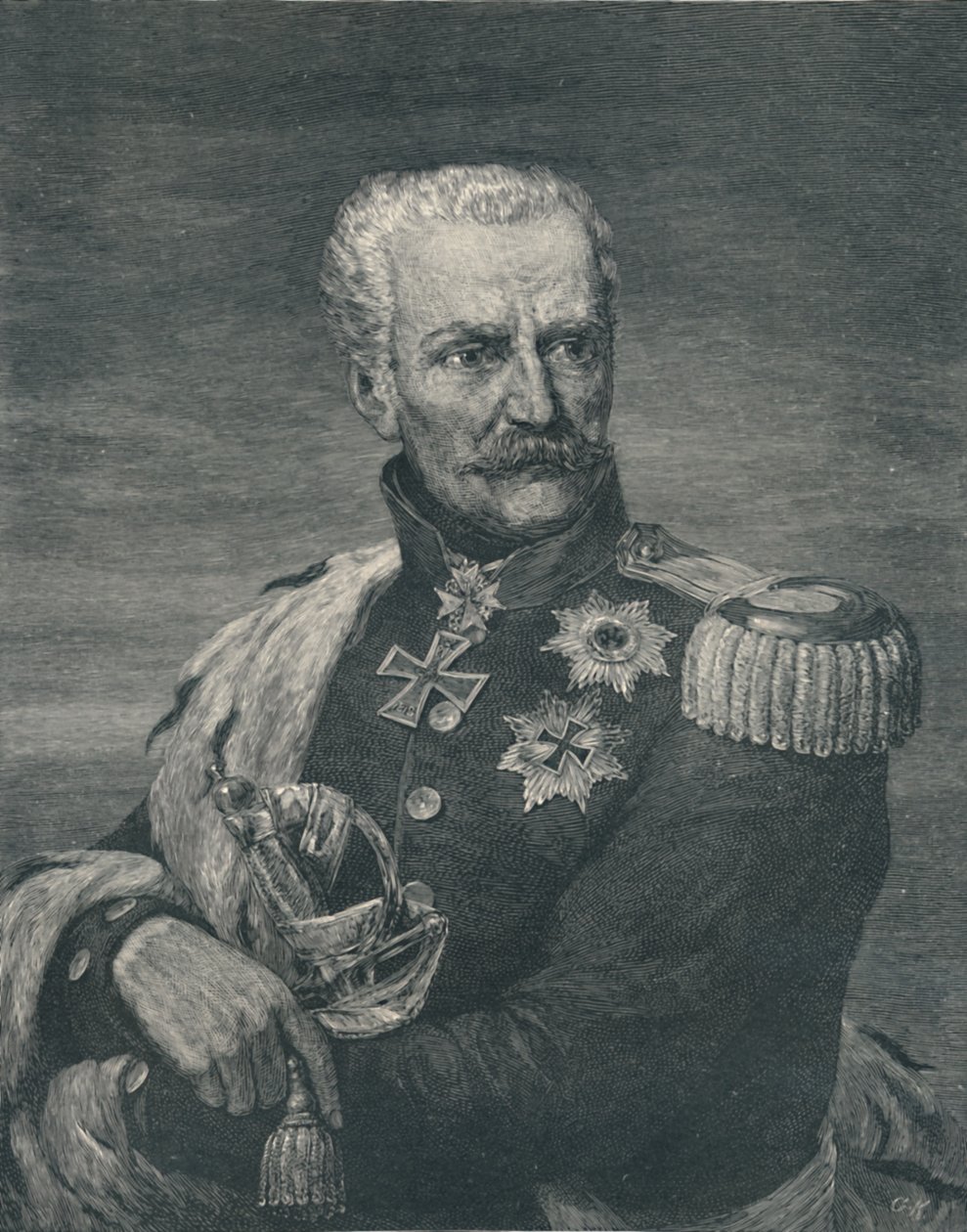Gebhard Leberecht Von Blücher, prince de Wahlstadt, vers 1815-1819, 1896 - Gustav Kruell