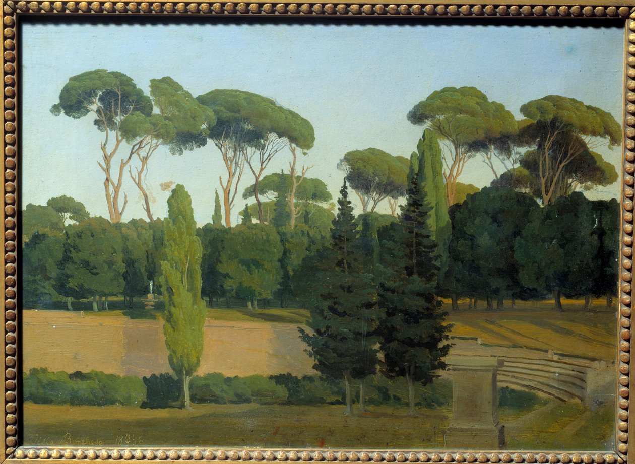 Dans les jardins de la Villa Borghese - Gustav Palm