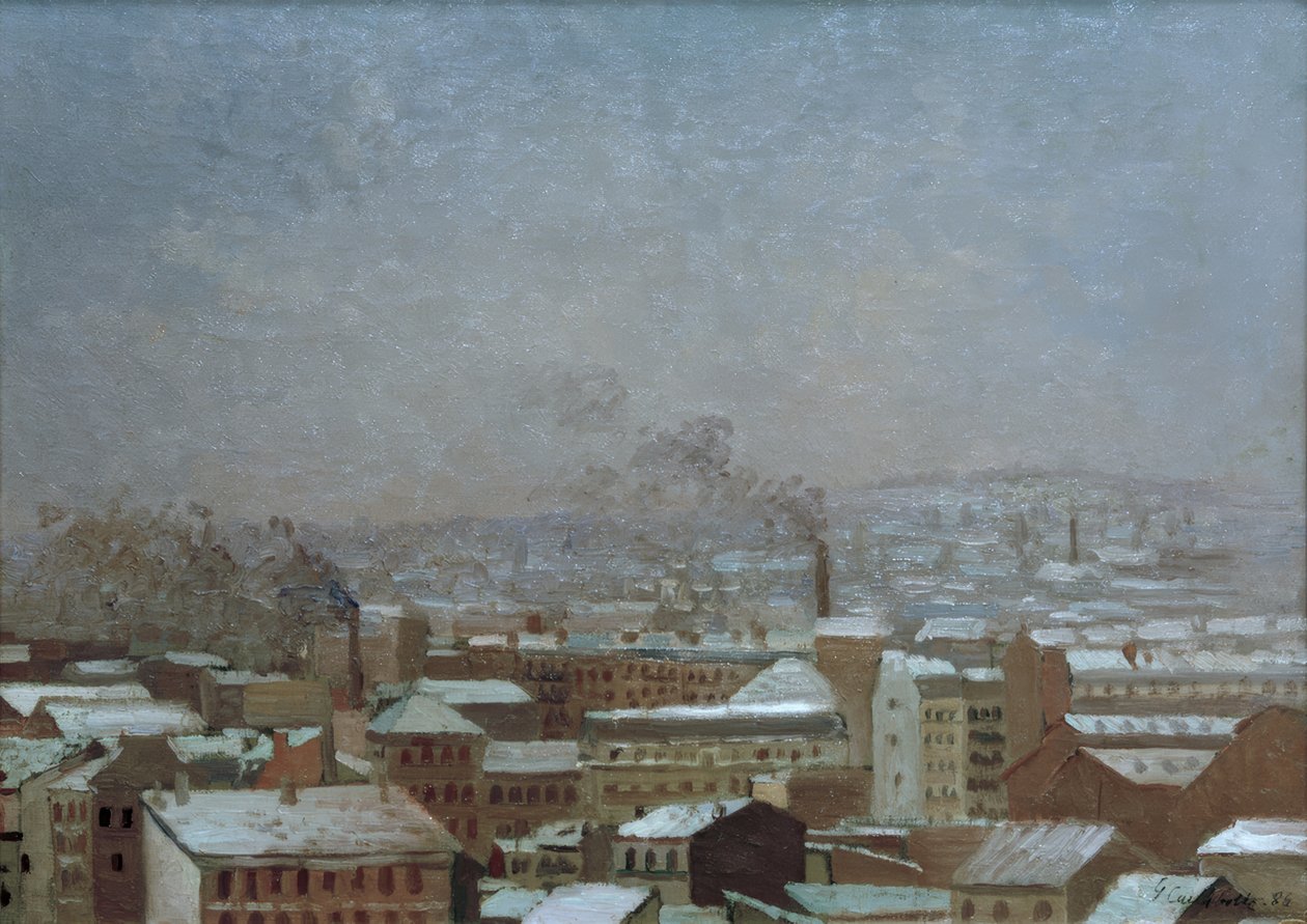Paris sous la neige - Gustave Caillebotte