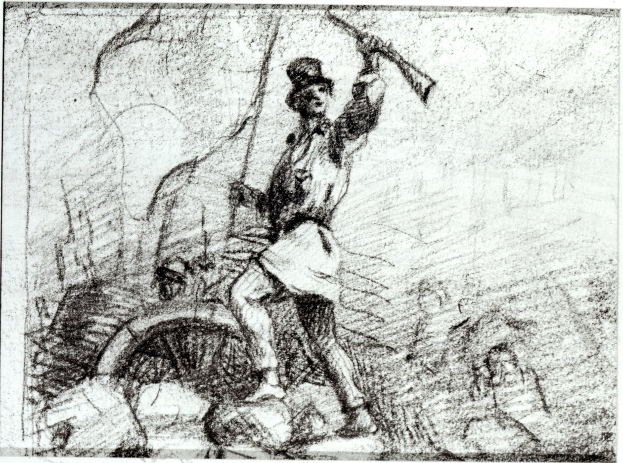La Barricade - Gustave Courbet