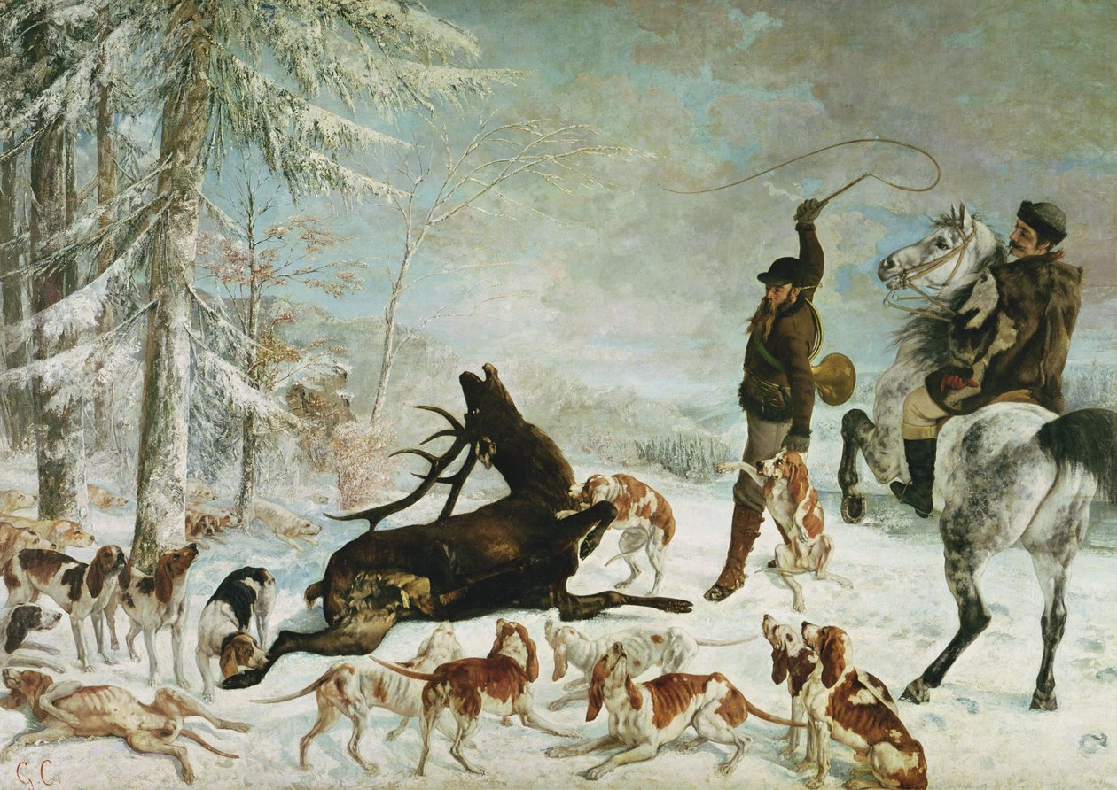 La Mort du cerf, 1867 - Gustave Courbet