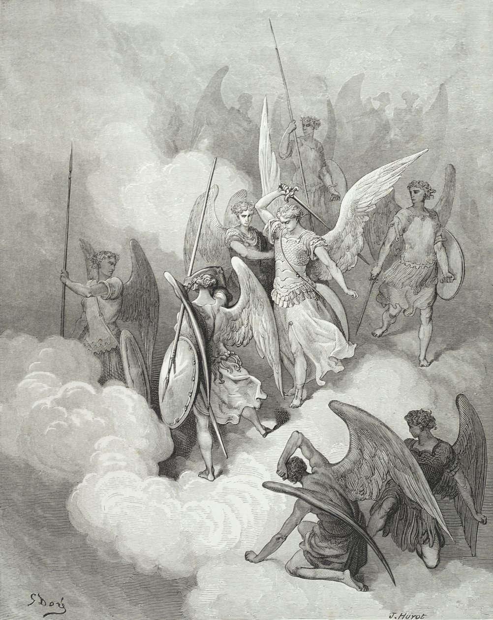 Abdiel et Satan, de 
