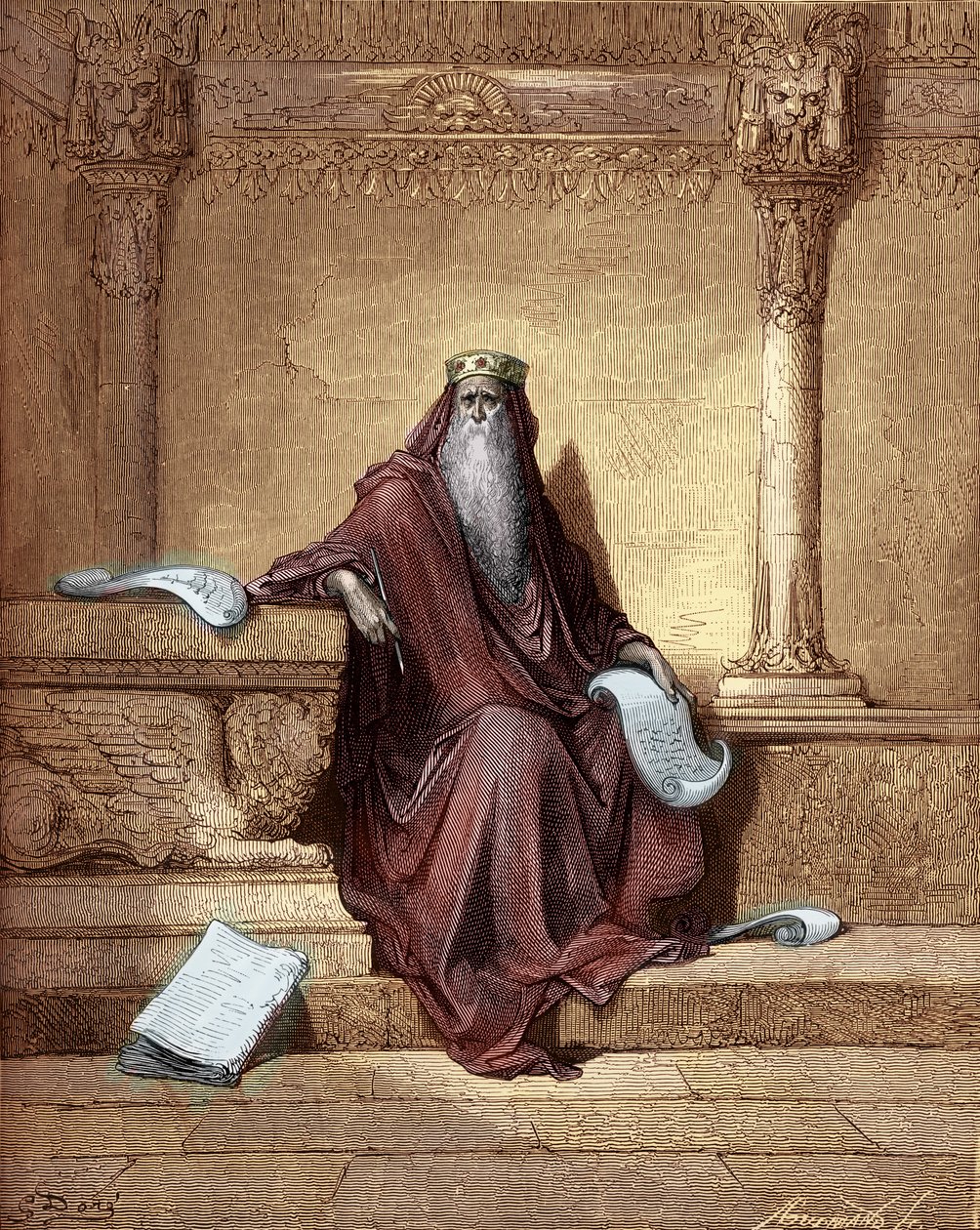 Le roi Salomon, gravure de Gustave Doré - Gustave Dore