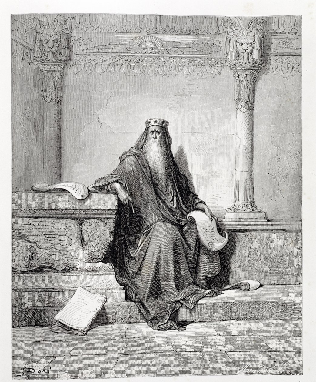 Salomon, gravé par Adolphe Gusmand, c.1868 - Gustave Dore