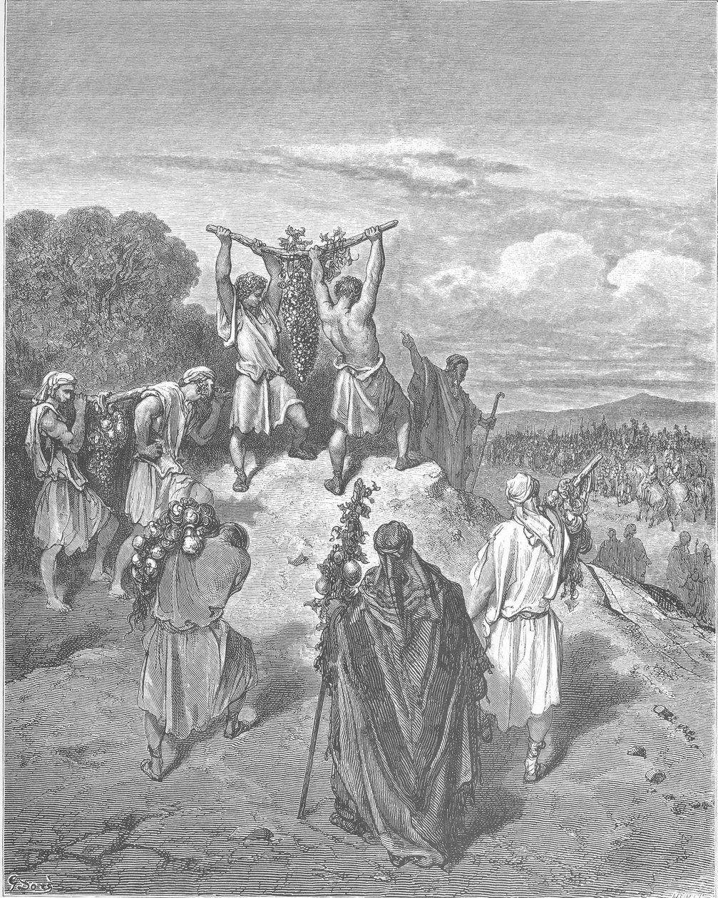 Le retour des espions de la Terre Promise - Gustave Dore
