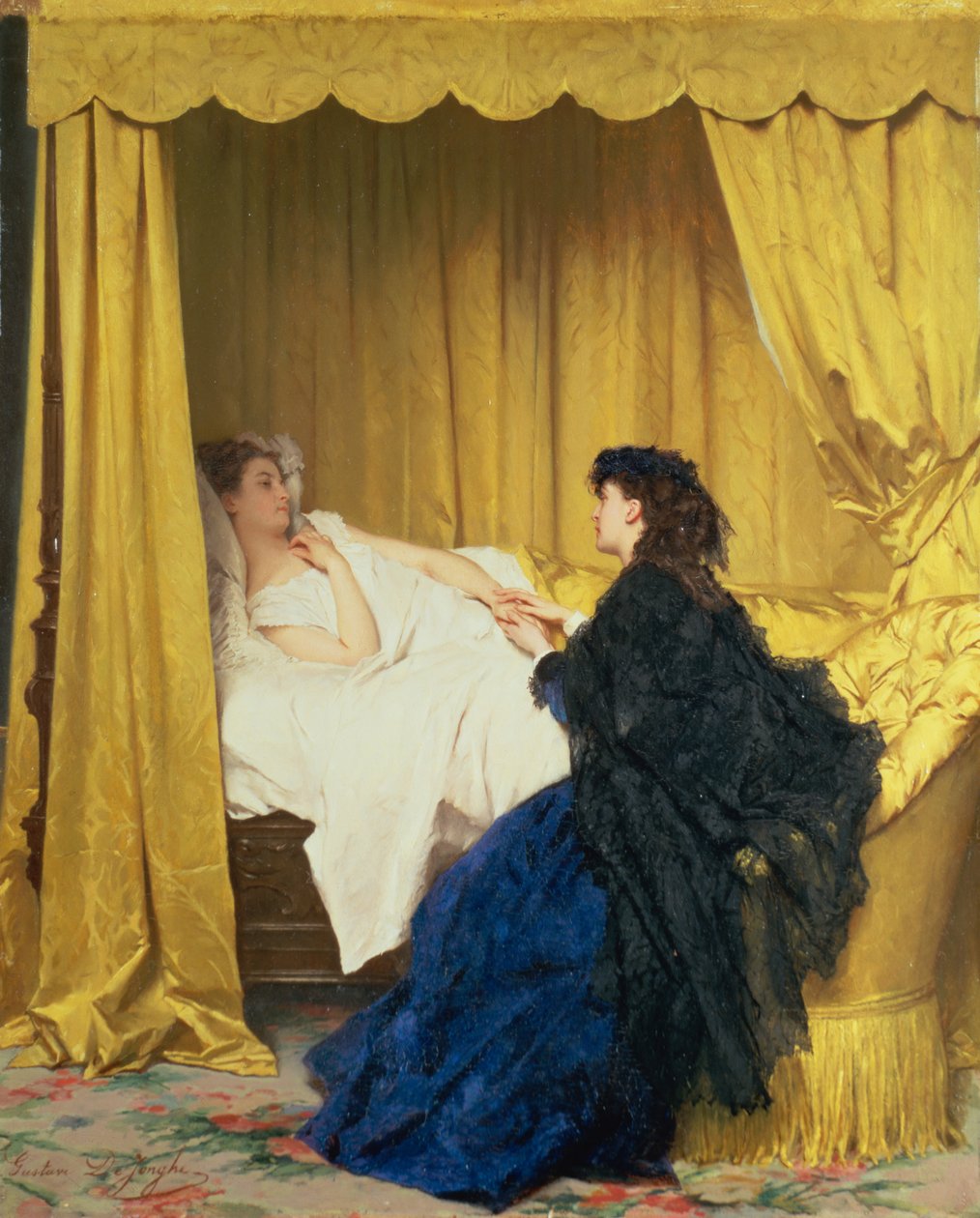 Le convalescent - Gustave Léonard de Jonghe