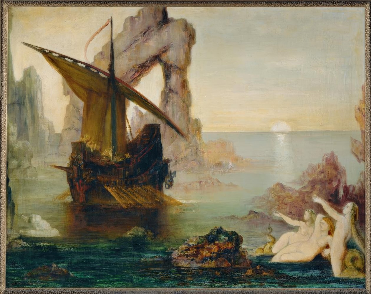 Les sirènes (Ulysse et les sirènes) - Gustave Moreau