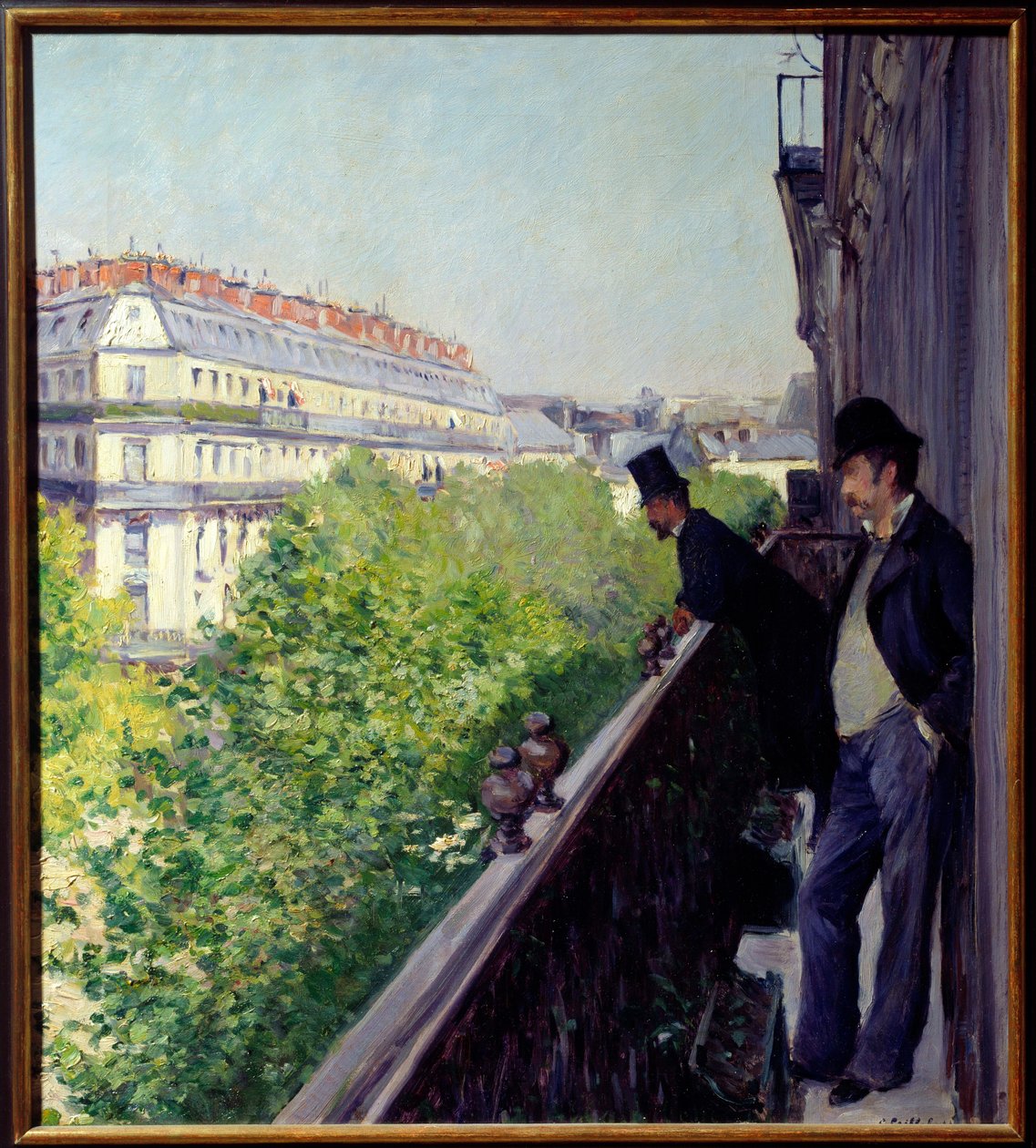 Un balcon parisien en 1880 - Gustave Caillebotte