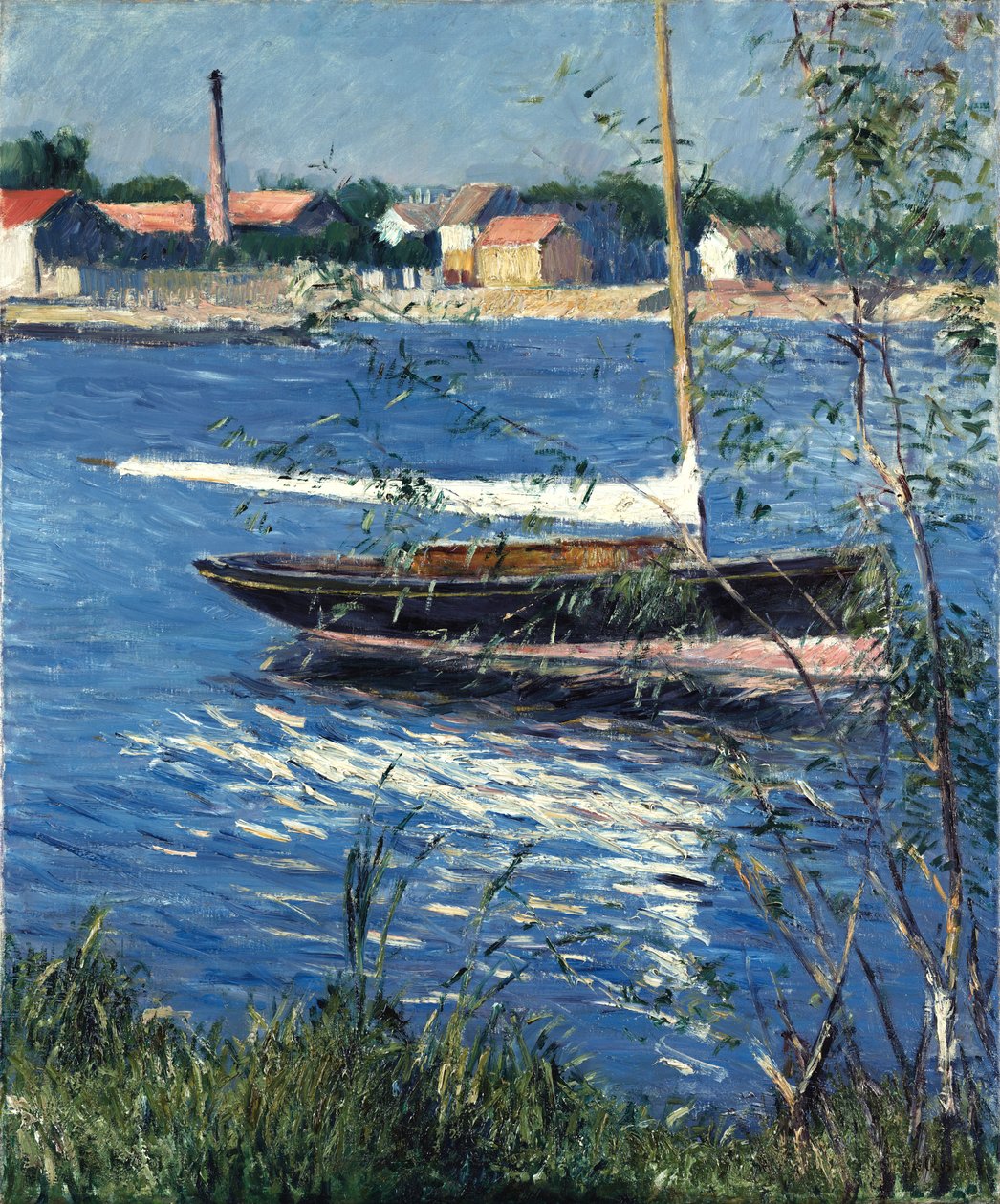 Bateau amarré sur la Seine à Argenteuil - Gustave Caillebotte