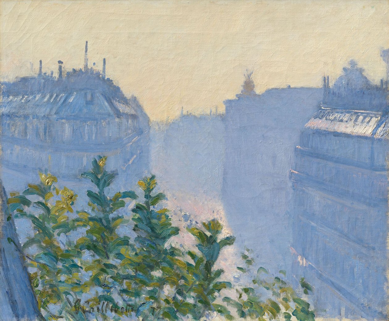 Allemand :  Rue Halévy, Blick von einem Balkon Rue Halévy, Vue d