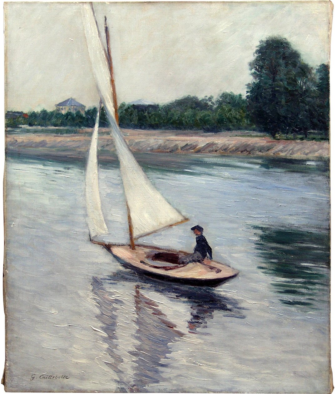 Voilier sur la Seine à Argenteuil - Gustave Caillebotte