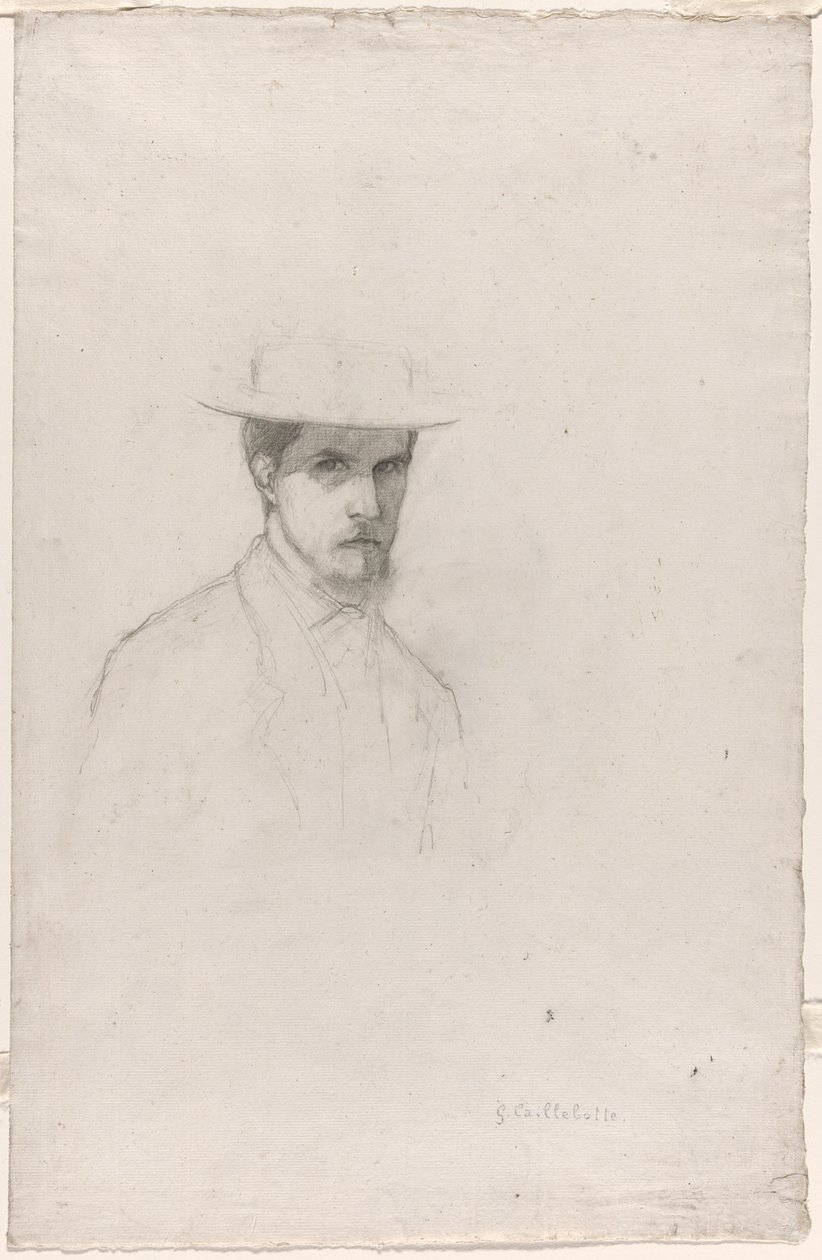 Autoportrait au chapeau - Gustave Caillebotte