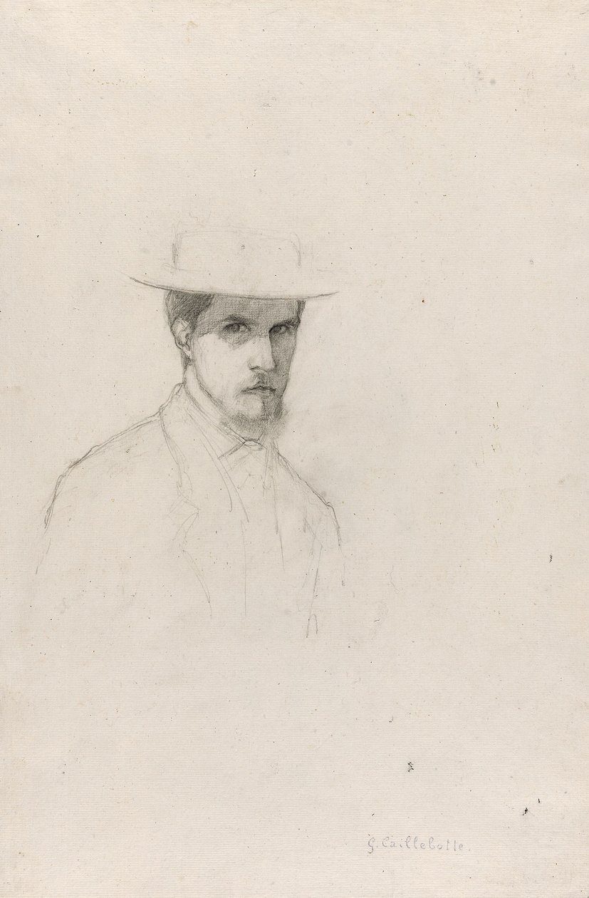 Autoportrait avec un chapeau, vers 1879 - Gustave Caillebotte