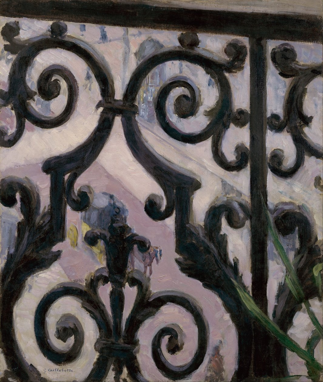 Vue depuis un balcon - Gustave Caillebotte