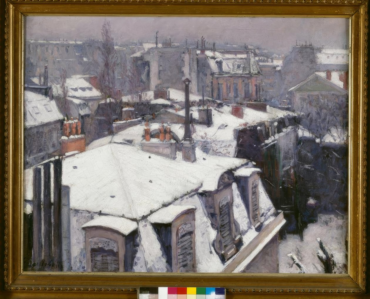 Vue de toits (Effet de neige), dit Toits sous la neige - Gustave Caillebotte