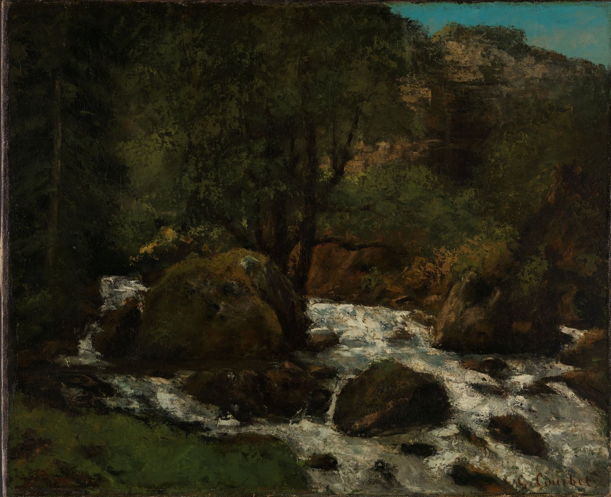 Un ruisseau dans la forêt, dans le Jura - Gustave Courbet