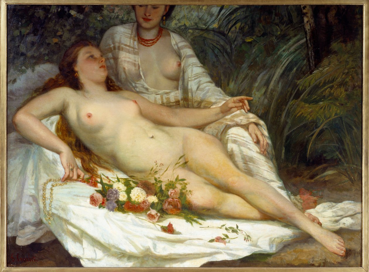 Baigneuses dites deux femmes nues - Gustave Courbet