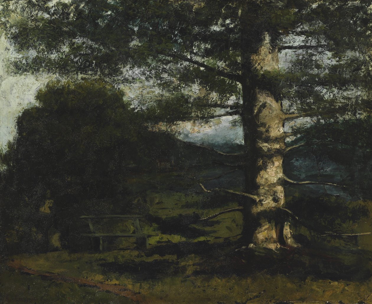 Cèdre à Hauteville - Gustave Courbet