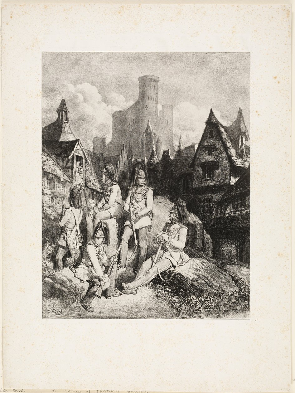 Un groupe de gardes autrichiens - Gustave Dore