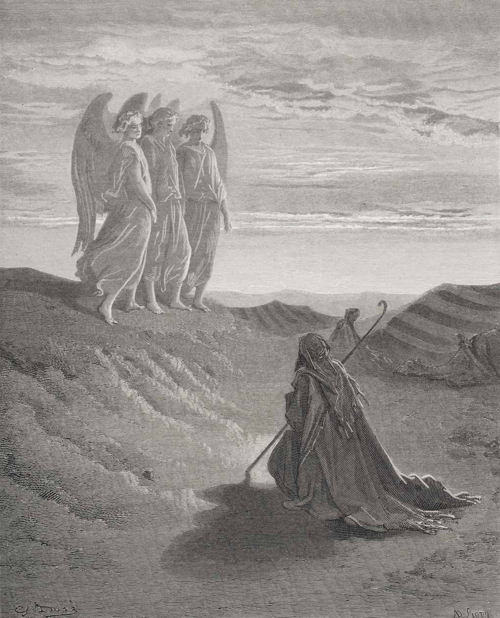 Abraham et les trois anges, illustration de 