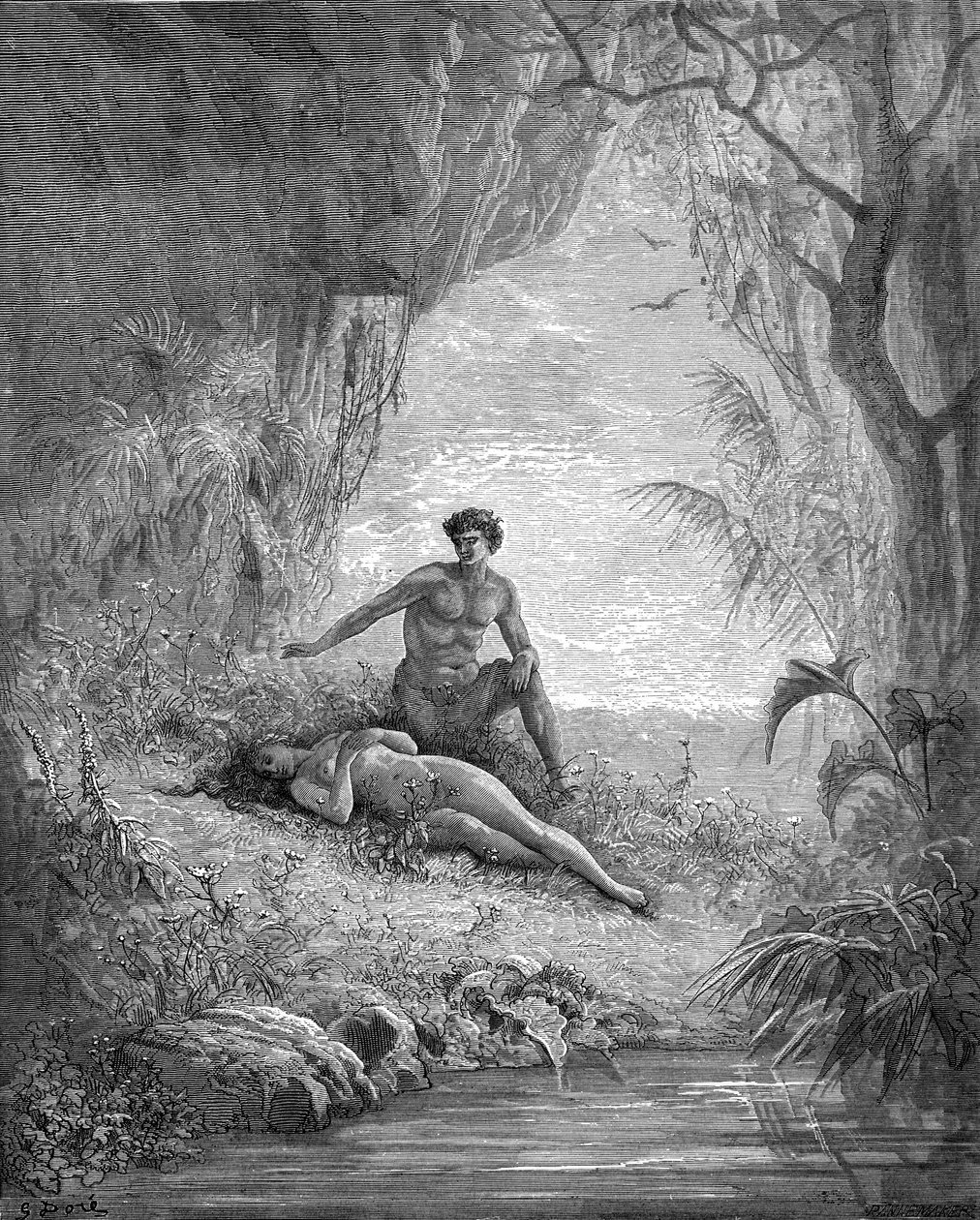 Adam et Ève - Bible - Gustave Dore
