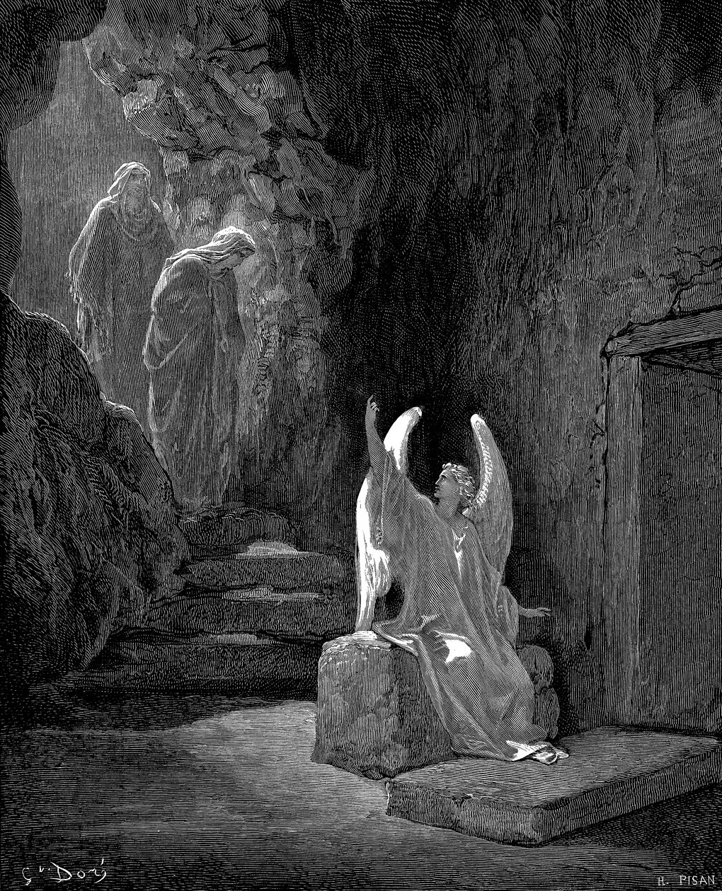 Ange montrant à Marie-Madeleine et à l