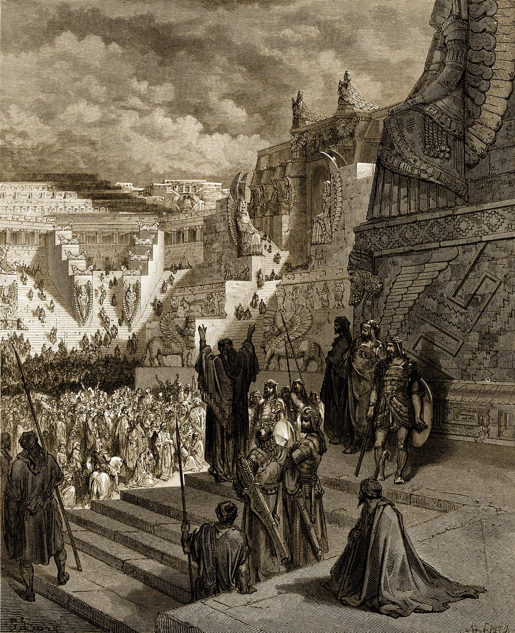 Artaxerxès accordant la liberté aux Juifs - Bible - Gustave Dore