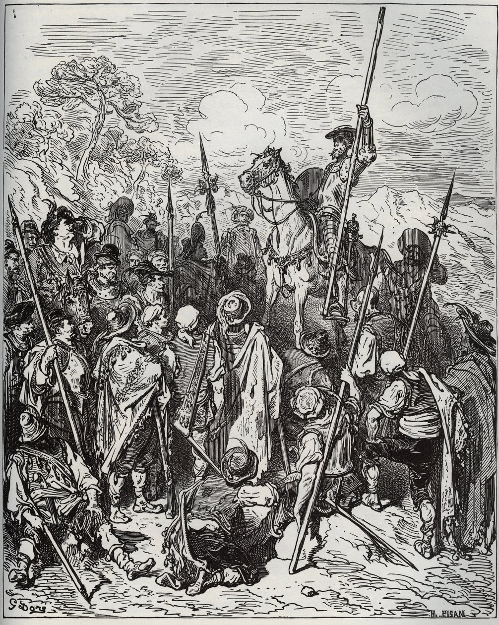 Don Quichotte et Sancho avec l