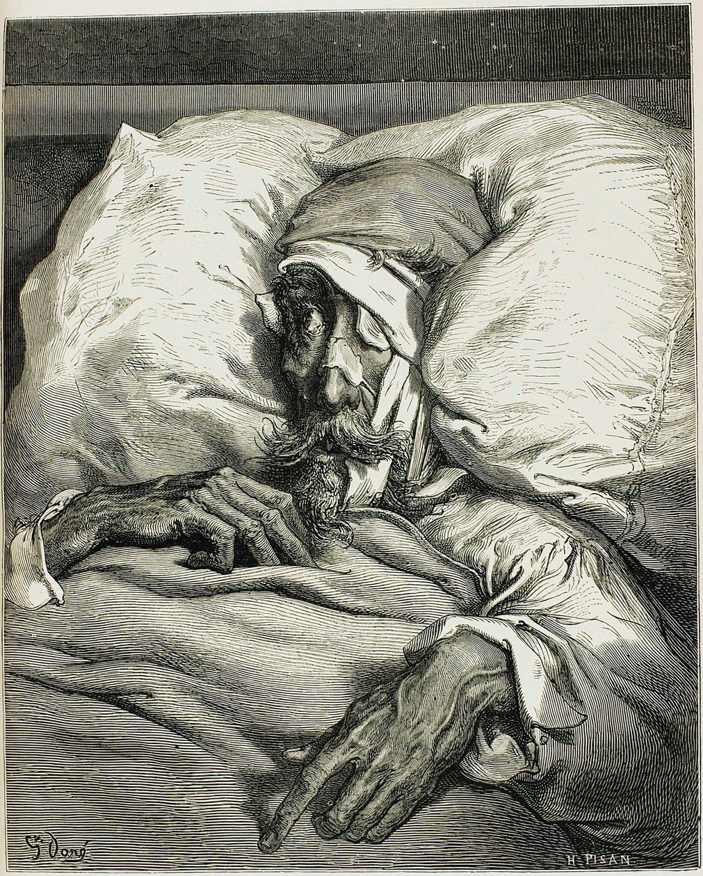 Illustration du roman Don Quichotte, par Miguel de Cervantes, 1863 - Gustave Dore