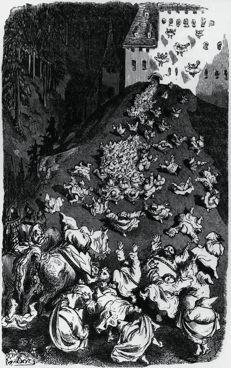 Illustration pour Collection de contes humoristiques (Contes drolatiques), par Honoré de Balzac (1799-1850) - Gustave Dore