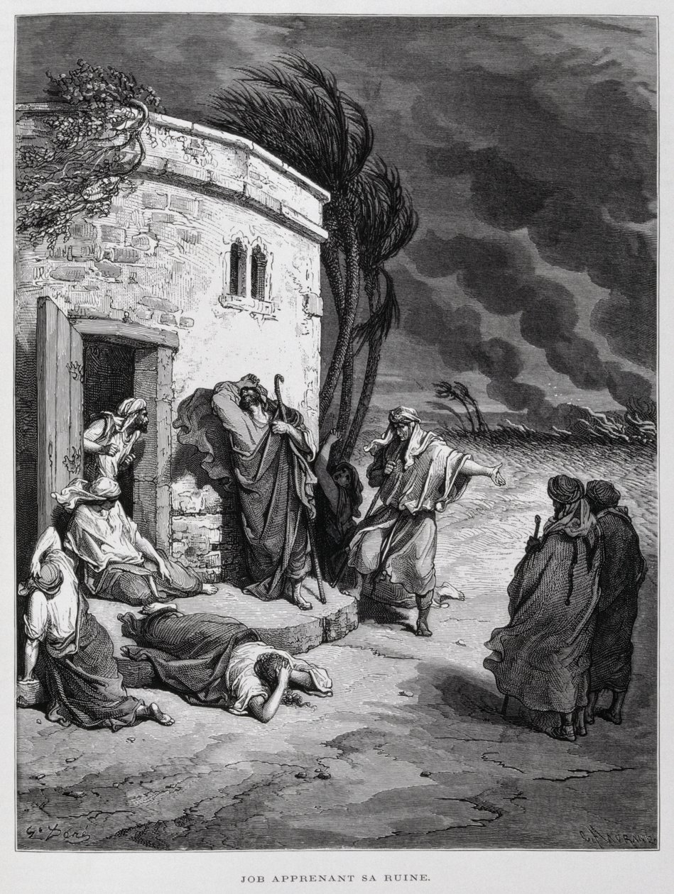 Job comprend sa ruine, Illustration de la Bible de Doré - Gustave Dore