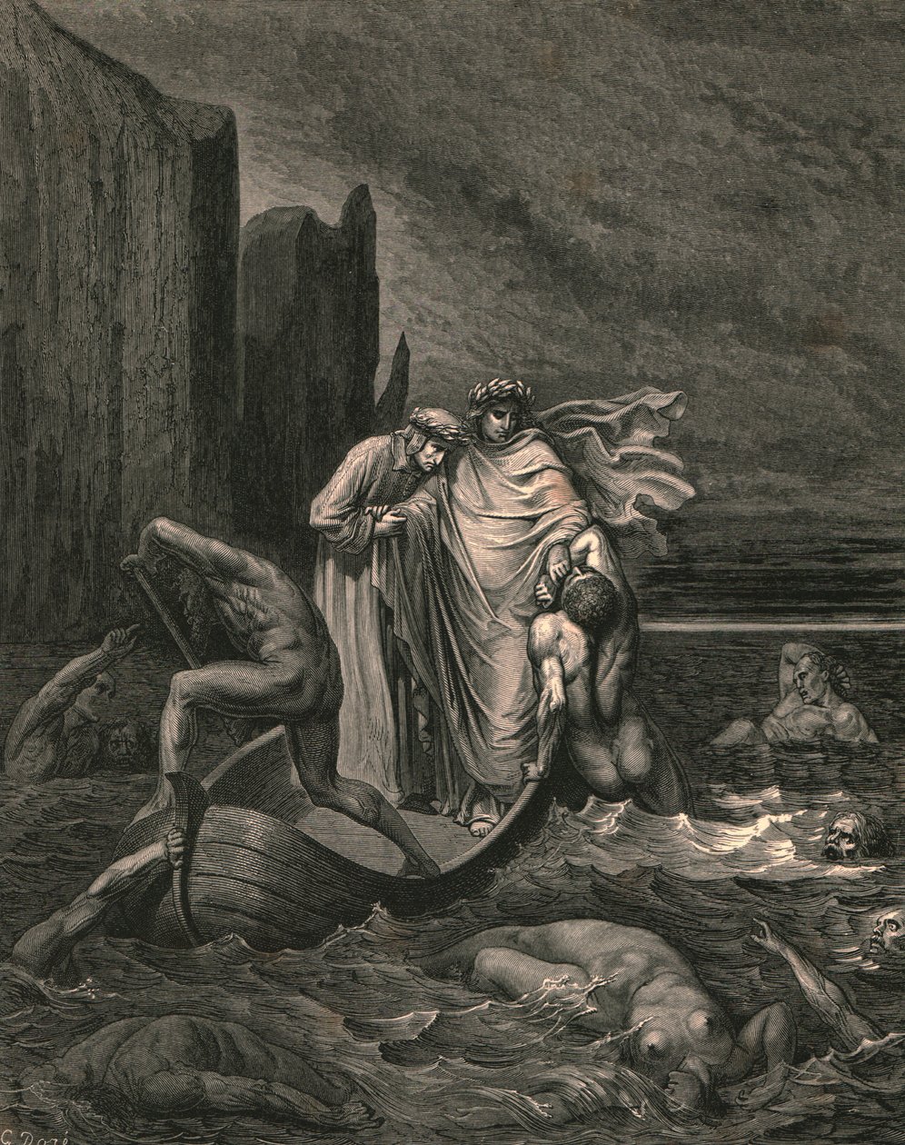 Mon sage professeur conscient, le repoussant, vers 1890 - Gustave Dore
